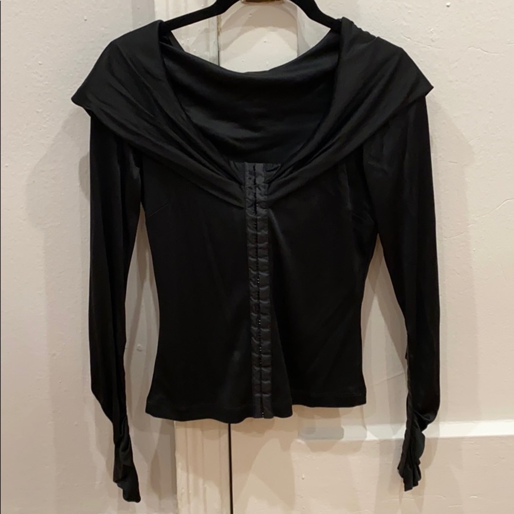 Dolce & Gabbana draped hooded blouse